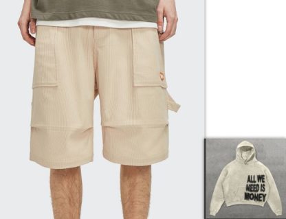 Summer Hot Style American Trendy Hip-hop High Street Loose Five-point Pants - Image 8