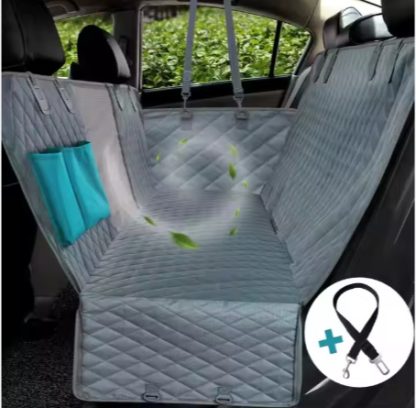 Pet Car Seat Cover Waterproof Durable Pet Hammock Car Rear Seat Cover - Image 4
