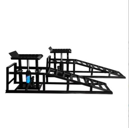 Hydraulic Car Ramps, 2 Pack Car Ramp High Lift, 11000LBS Automotive Truck Cars Service Ramps, Low Profile Oil Change Ramps With Support Jack For Car Truck Trailer Garage Repair - Image 5