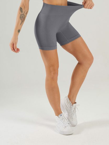 3 Pack Ribbed Soft New Cheap Women's High Waisted Biker Shorts Anti Chafing Slip Shorts Shorts Underwear Yoga Workout Shorts - Image 5