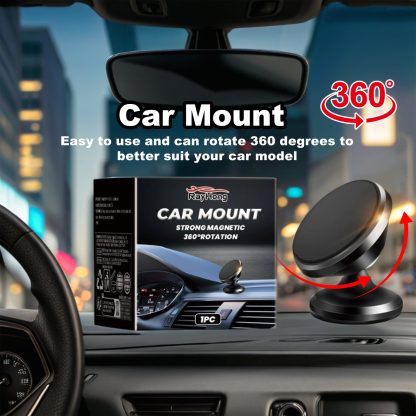 Rayhong Car Stand New Magnetic Folding Mobile Phone Stand For Rotating Dashboard Navigation For Cars - Image 8