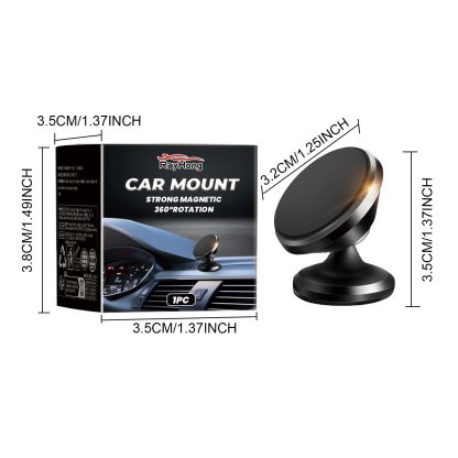 Rayhong Car Stand New Magnetic Folding Mobile Phone Stand For Rotating Dashboard Navigation For Cars - Image 4