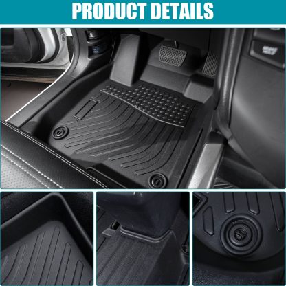 Floor Mats For 2021-2024 Rogue All Weather Anti-Slip Car Liners - Image 7