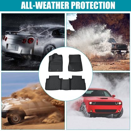 Floor Mats For 2021-2024 Rogue All Weather Anti-Slip Car Liners - Image 2