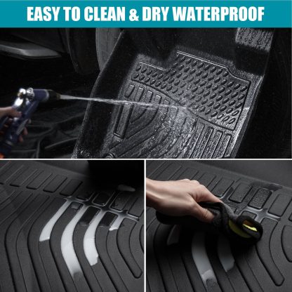 Floor Mats For 2021-2024 Rogue All Weather Anti-Slip Car Liners - Image 3