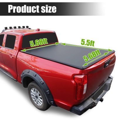 5.5ft Roll Up Truck Bed Tonneau Cover For 09-23 Ford F-150 - Image 2