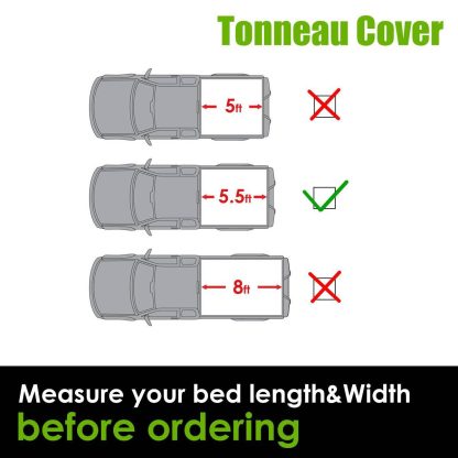 5.5ft Roll Up Truck Bed Tonneau Cover For 09-23 Ford F-150 - Image 6