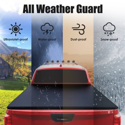 5.5ft Roll Up Truck Bed Tonneau Cover For 09-23 Ford F-150 - Image 4
