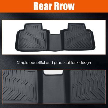 TPE Rubber Car Floor Mats All-Weather For 18-21 Accord - Image 6