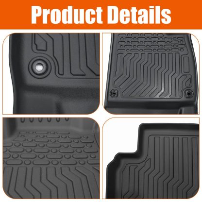 TPE Rubber Car Floor Mats All-Weather For 18-21 Accord - Image 10