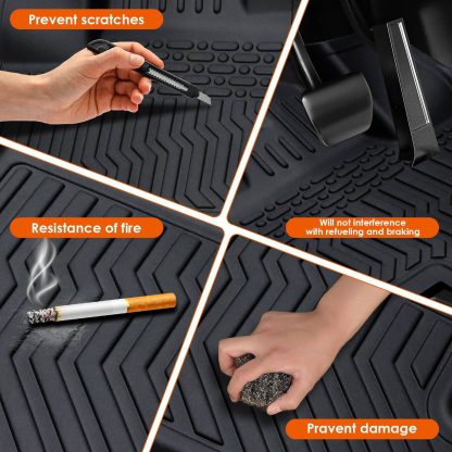 TPE Rubber Car Floor Mats All-Weather For 18-21 Accord - Image 7