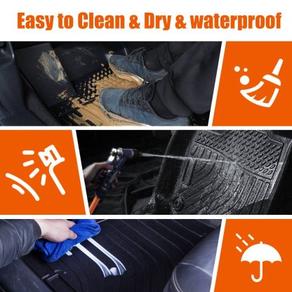 TPE Rubber Car Floor Mats All-Weather For 18-21 Accord - Image 3