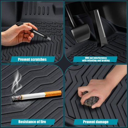 Car Floor Mats For 2014-2020 Rogue,NO FIT Rogue Sport,Black Cargo Liner - Image 5