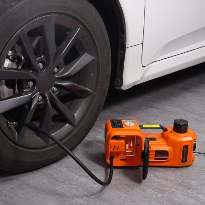 VEVOR Electric Car Jack, 5 Ton 11023 LBS Hydraulic Car Jack, Portable Car Jack Lifting With Built-in Inflatable Pump And LED Light, Car Jack For SUV MPV Sedan Truck Change Tires Garage Repair - Image 4
