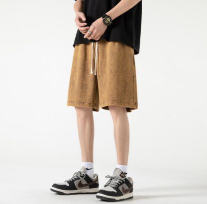 Summer Shorts Men's Loose Trendy Washed Shorts - Image 2