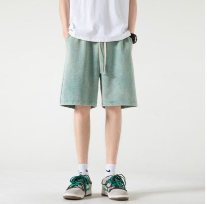 Summer Shorts Men's Loose Trendy Washed Shorts - Image 3