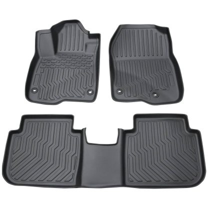 Car Floor Mats For 2023 CRV Hybrid Black All-Weather TPE Rubber Car Mats - Image 5