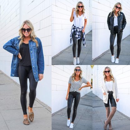 Leggings - Cropped Low-rise Solid Color Dark Gray - Image 3