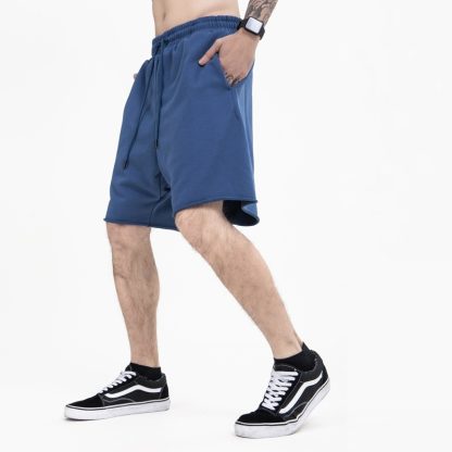 Solid Color Loose Edge Loose Leisure Sports Shorts - Image 3