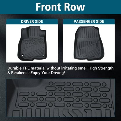 TPE Rubber Car Floor Mats All-Weather For 17-22 CR-V - Image 5