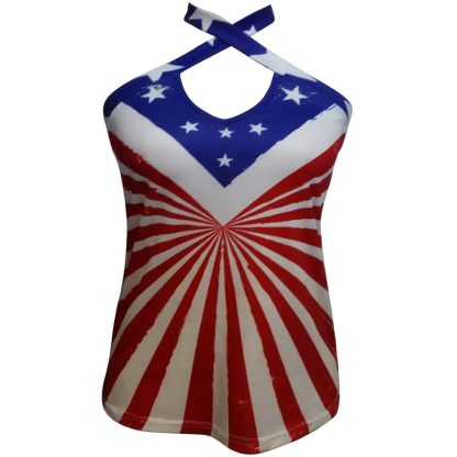 Women's New Printed Hollow Neck Hanging Tank Top - Image 3