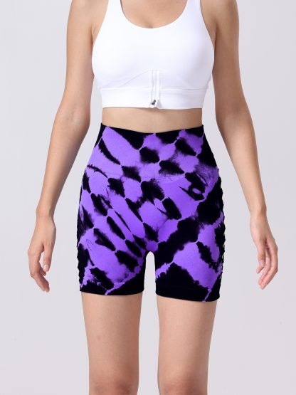 4 Pack High-Waisted Yoga Shorts For Women, Fitness Leggings, Moisture-Wicking, Breathable And Stretchy - Image 3
