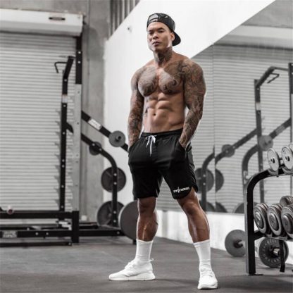 Summer Brand Mesh Quick Dry Fitness Shorts Men Gym Knee - Image 6