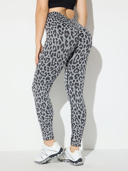 Leopard Print Yoga Pants - Image 6