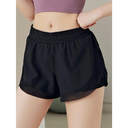 Mesh Shorts, Sports And Fitness Shorts With Built-in Pockets, Yoga Shorts For Women Perfect For Jogging Hiking Working Out And Outdoor Activities - Image 9