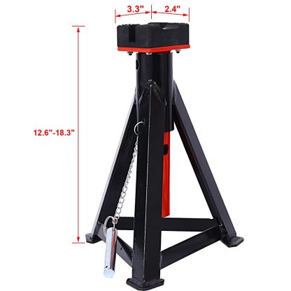 3 Ton Jack Stand, Pair Of Axle Stands - Image 4