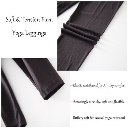 Leggings - Cropped Low-rise Solid Black - Image 4