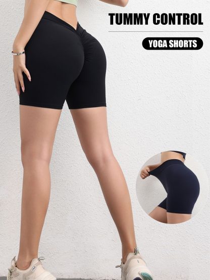 High-waisted Butt-lifting Women's Sports Yoga Shorts - Image 3