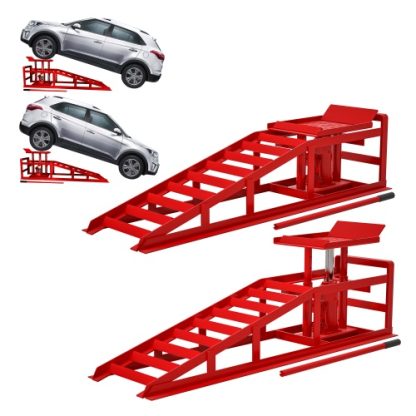 2 Pack Hydraulic Car Ramps 5T 11000lbs Low Profile Car Lift Service Ramps Truck Trailer Garage,Height Hydraulic Vehicle Ramps - Image 10