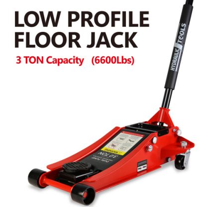 Hydraulic Low Profile Steel Racing Floor Jack With 3 Ton Capacity And Lift Range 3.3 Inches-18.5 Inches Unavailable Platforms- Welfel Temu - Image 5