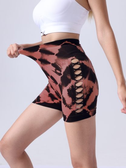 4 Pack High-Waisted Yoga Shorts For Women, Fitness Leggings, Moisture-Wicking, Breathable And Stretchy - Image 8
