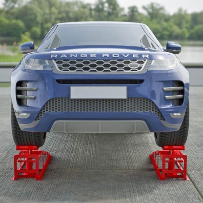 2 Pack Hydraulic Car Ramps 5T 11000lbs Low Profile Car Lift Service Ramps Truck Trailer Garage,Height Hydraulic Vehicle Ramps - Image 10