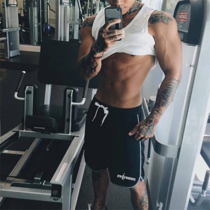 Summer Brand Mesh Quick Dry Fitness Shorts Men Gym Knee - Image 5