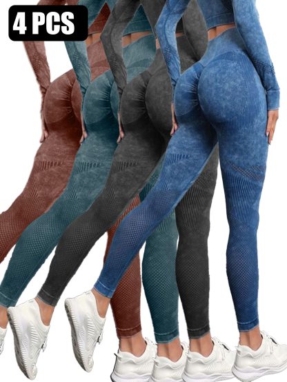 4PACK Active Yoga Pants Women's Yoga Pants - Image 7