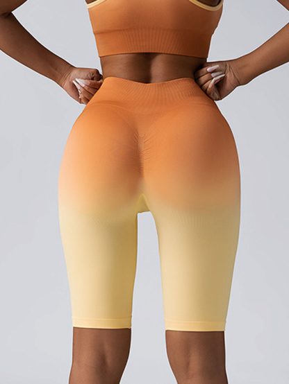 3 Pack Women Workout Shorts Scrunch Shorts Seamless High Waisted Contour Gym Yoga Biker Shorts - Image 8