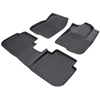 Car Floor Mats For 2023 CRV Hybrid Black All-Weather TPE Rubber Car Mats - Image 8