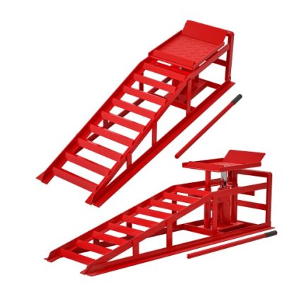 2 Pack Hydraulic Car Ramps 5T 11000lbs Low Profile Car Lift Service Ramps Truck Trailer Garage,Height Hydraulic Vehicle Ramps - Image 7