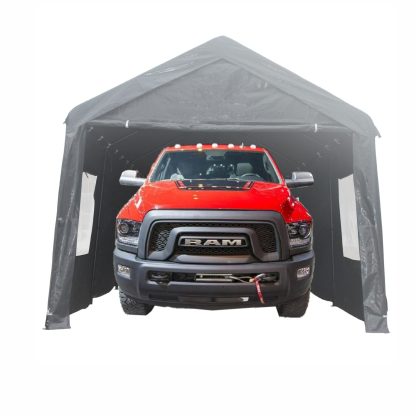 10x20ft Gazebo Party Tent Heavy Duty Canopy Carport Outdoor Portable Garage Grey - Image 5