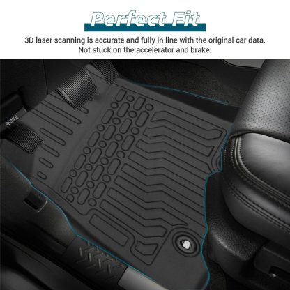 TPE Rubber Car Floor Mats For 18-23 Tacoma Double Cab - Image 4
