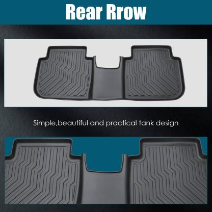 Car Floor Mats For 2023 CRV Hybrid Black All-Weather TPE Rubber Car Mats - Image 9