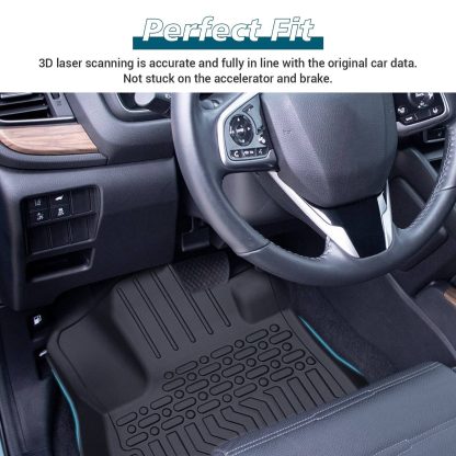 TPE Rubber Car Floor Mats All-Weather For 17-22 CR-V - Image 2