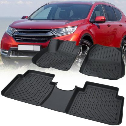 TPE Rubber Car Floor Mats All-Weather For 17-22 CR-V - Image 6