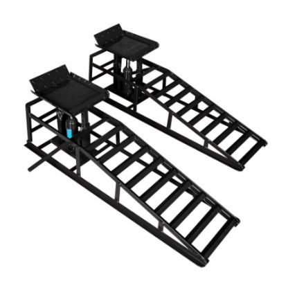 Hydraulic Car Ramps, 2 Pack Car Ramp High Lift, 11000LBS Automotive Truck Cars Service Ramps, Low Profile Oil Change Ramps With Support Jack For Car Truck Trailer Garage Repair - Image 4