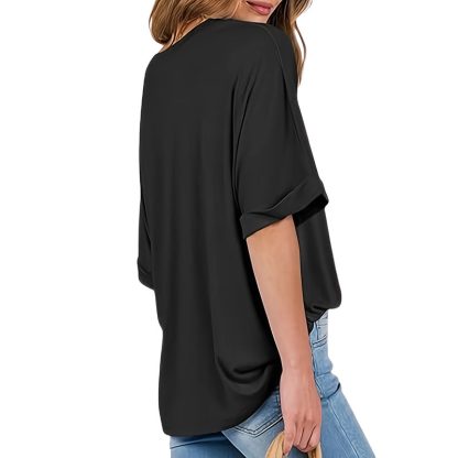 3 Pcs Women Oversized T-Shirt Short Sleeve Crew Neck Tee Tops Summer Casual Loose Tee T-Shirt - Image 8