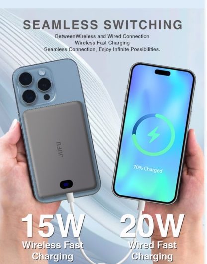 Adaptable To The Whole Scene With Magnetic Wireless Power Bank, A Savior For Travel And Office, Magnetic Charging In Seconds, Portable, Small And Large Capacity - Image 6