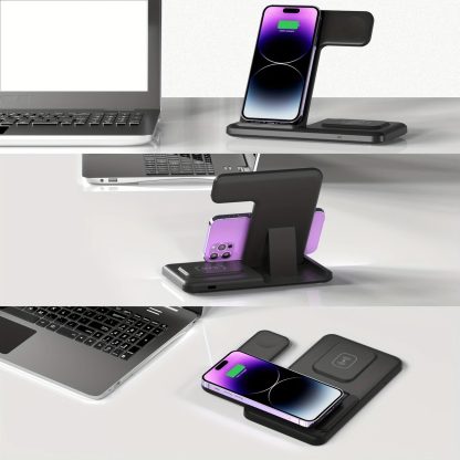 15W Fast Charging Three-in-one Wireless Charger - Image 8